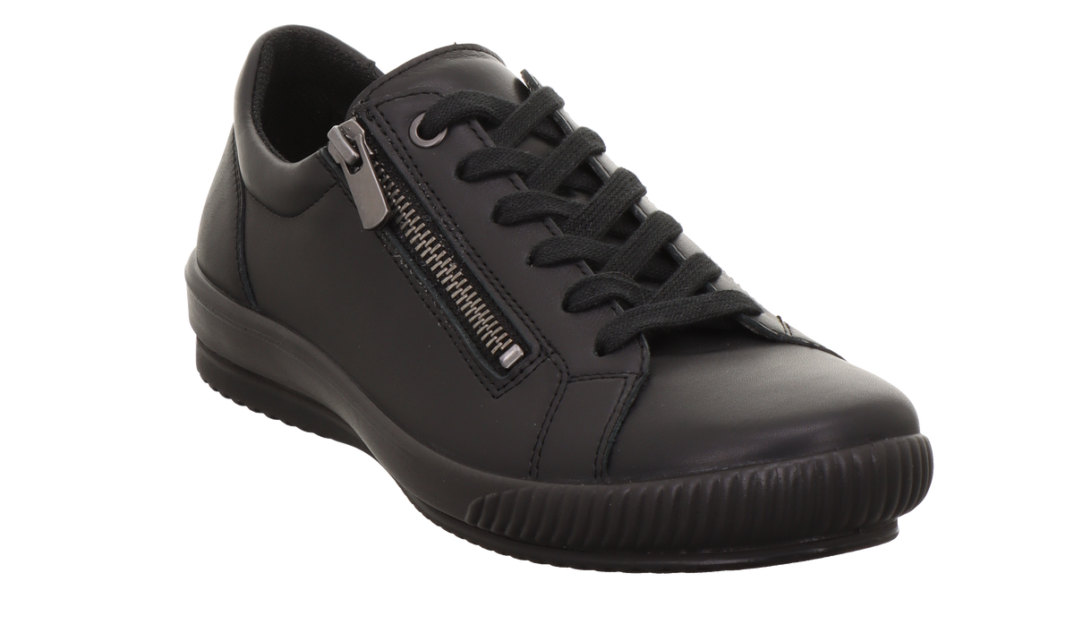 TANARO 5.0 SNEAKER LOW ZIPPER NAPPALEDER SCHWARZ