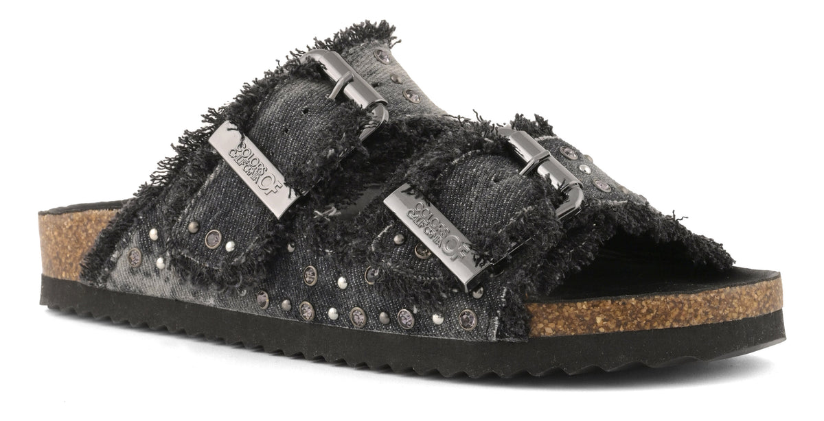 SANDALE BLACK DENIM