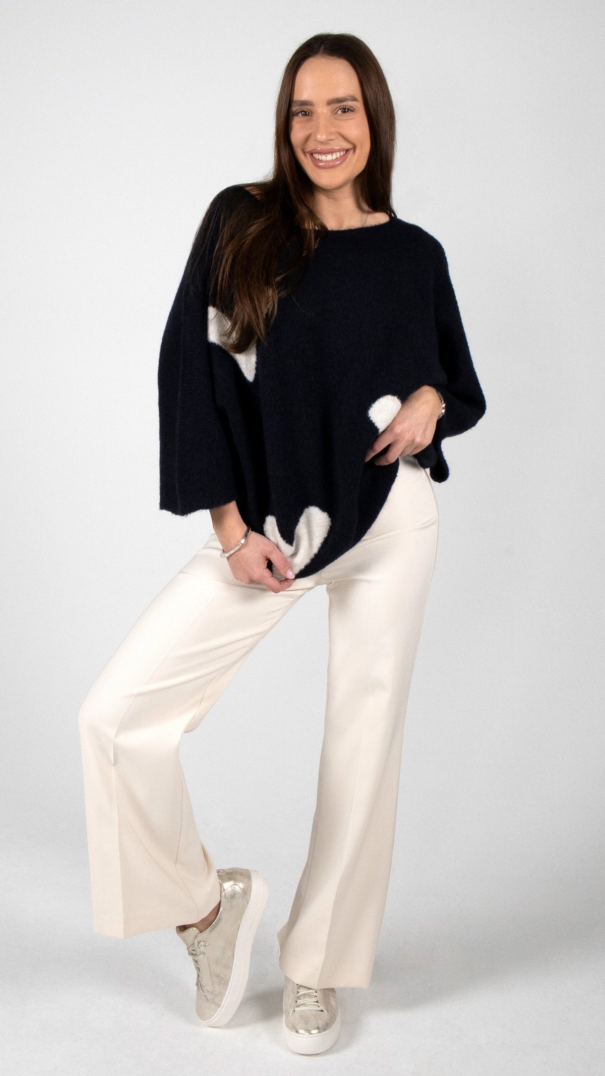 STRICK PULLOVER MIT HERZEN