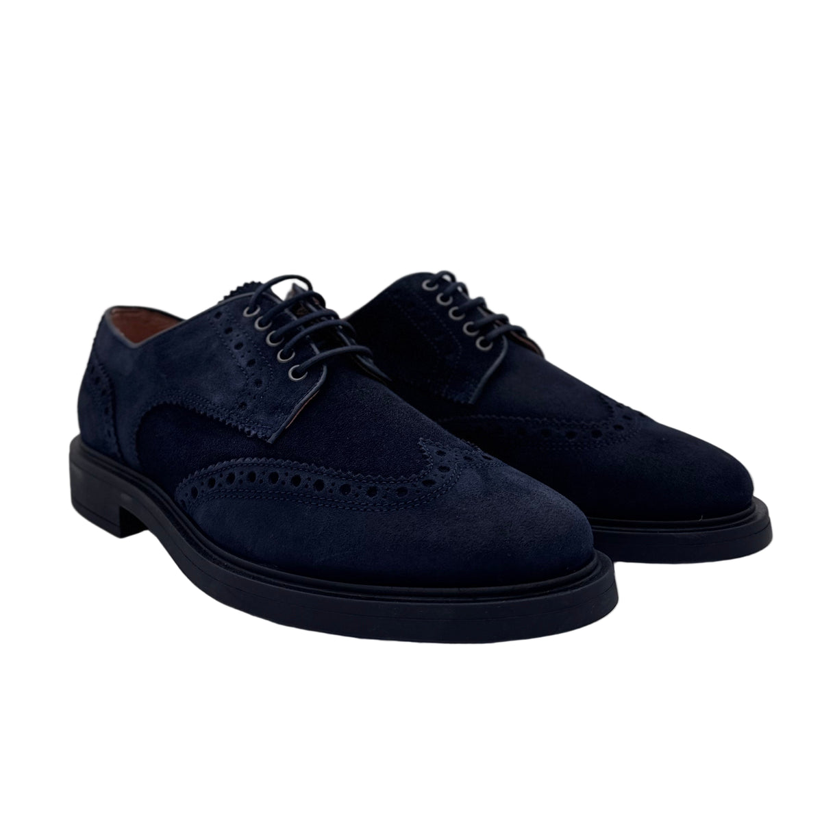 HALBSCHUH MIT SCHNÜRUNG BLAU