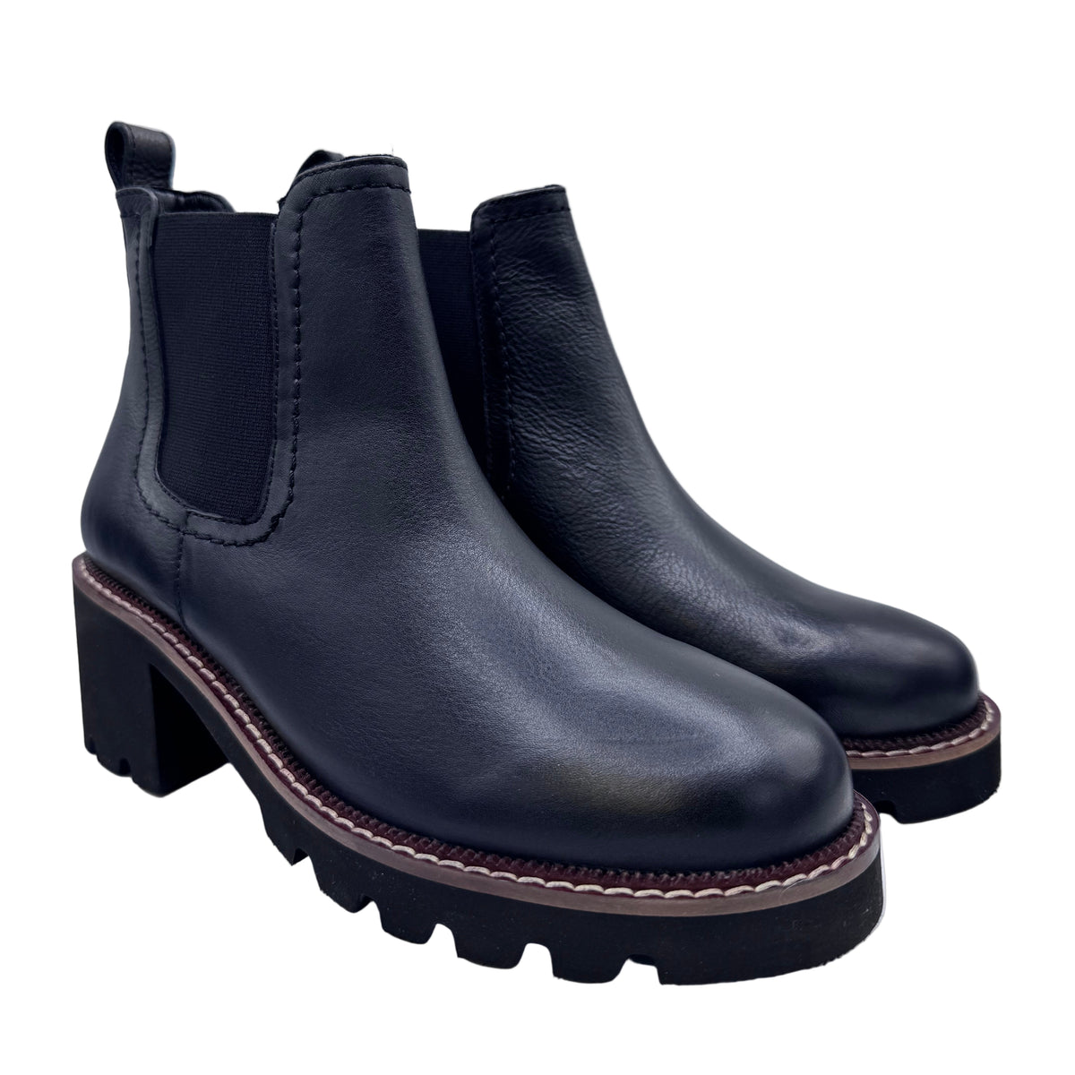 CHUNKY CHELSEA BOOTS SCHWARZ