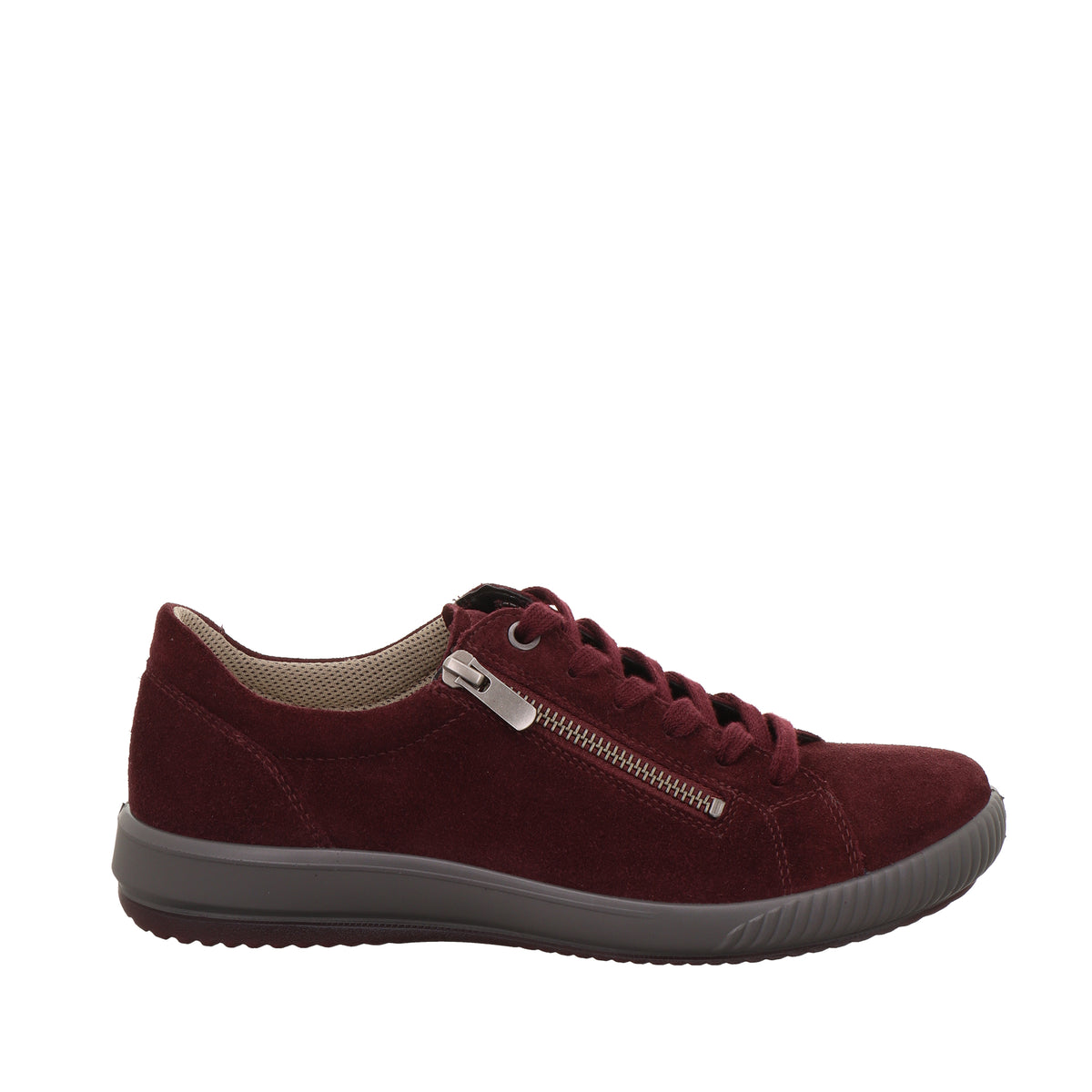 TANARO 5.0 SNEAKER LOW ZIPPER VELOURSLEDER RUBIN