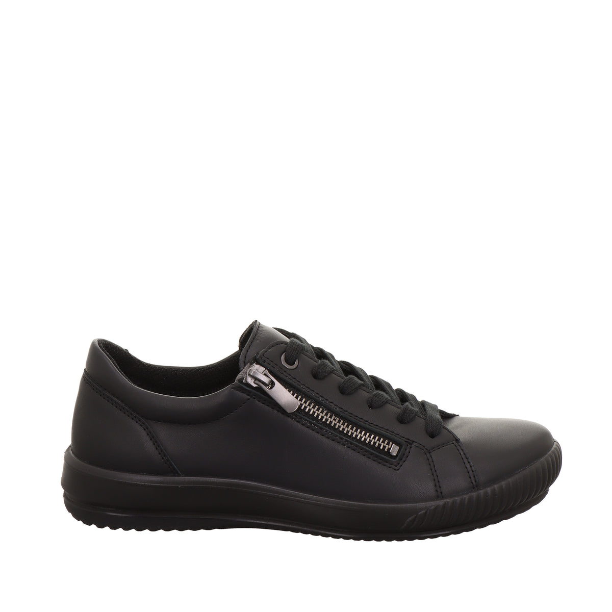 TANARO 5.0 SNEAKER LOW ZIPPER NAPPALEDER SCHWARZ
